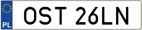 Trailer License Plate